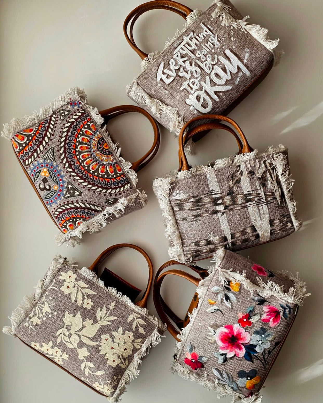 Mini Tote Fabric Bags