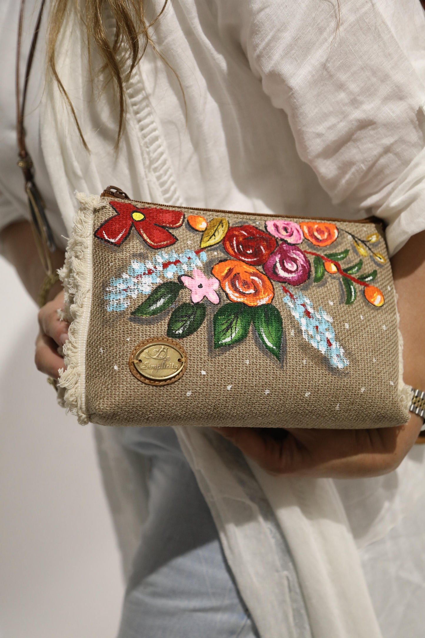 Cross Bag Flowers Design 6