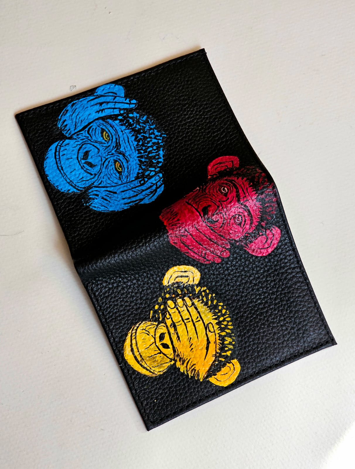 Leather Wallet X The Apes of Wisdom