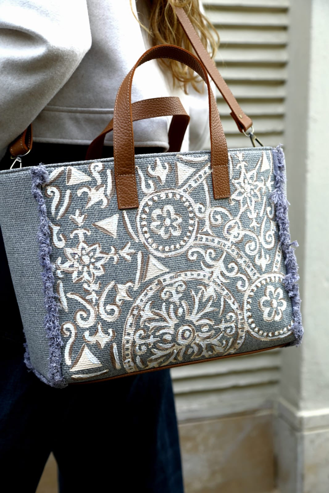 Grey Tote Bag