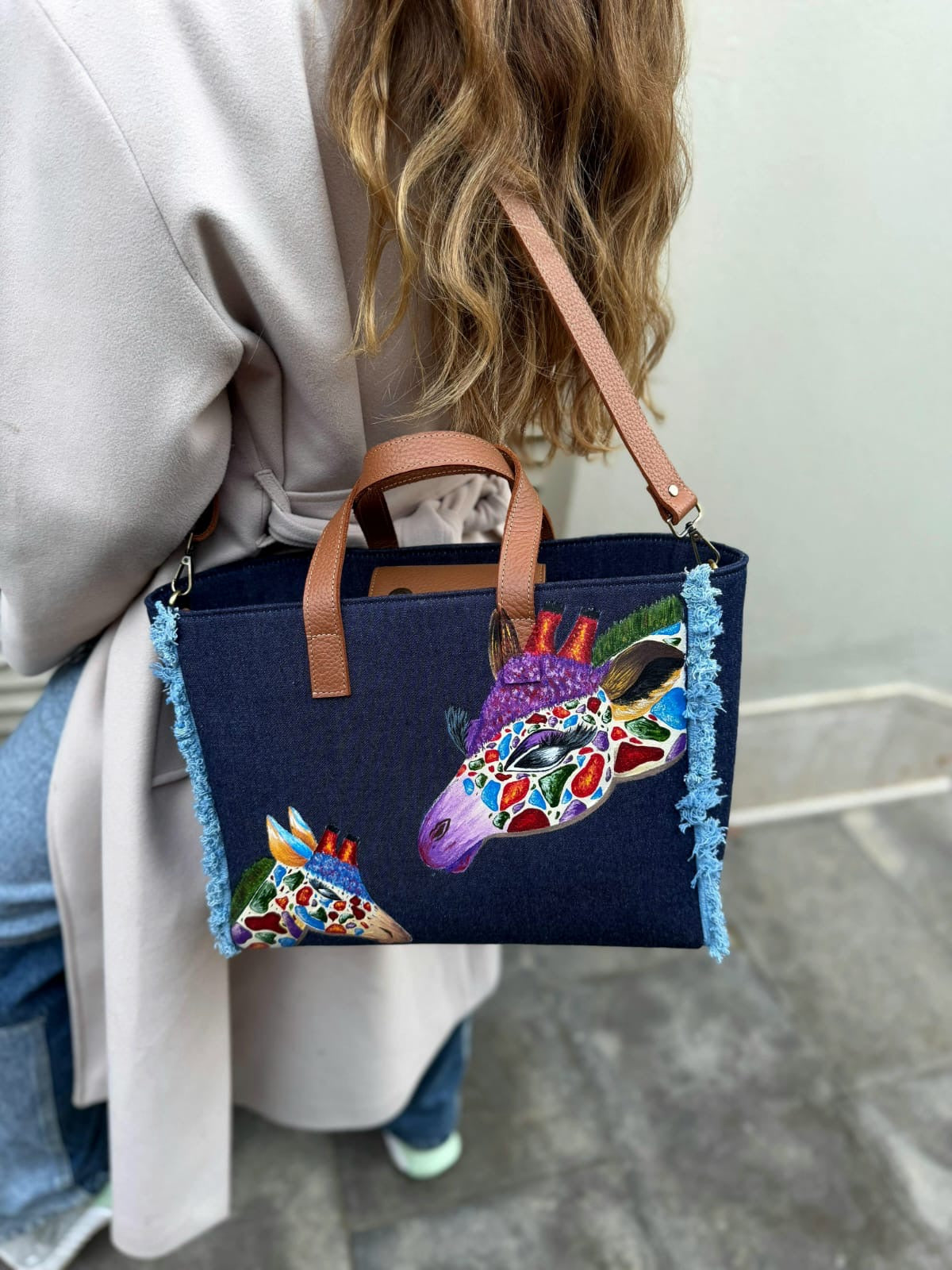 Jeans Tote Bag Jeans X Giraffe