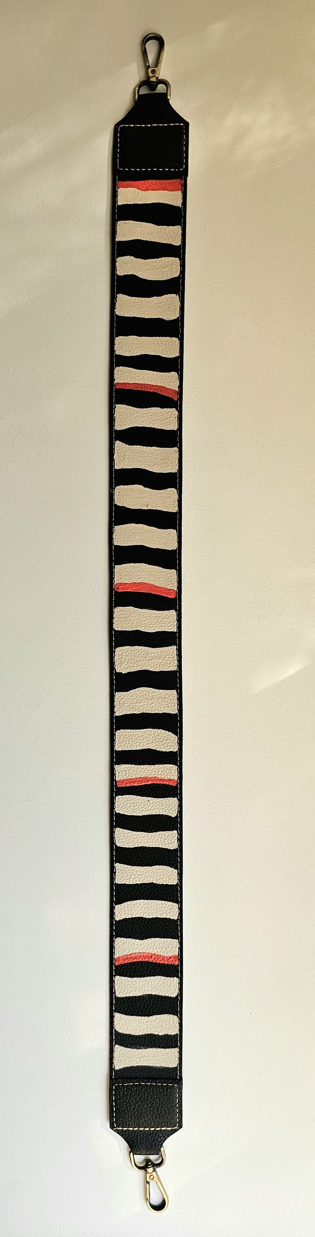 Leather Strap Black X Zebra