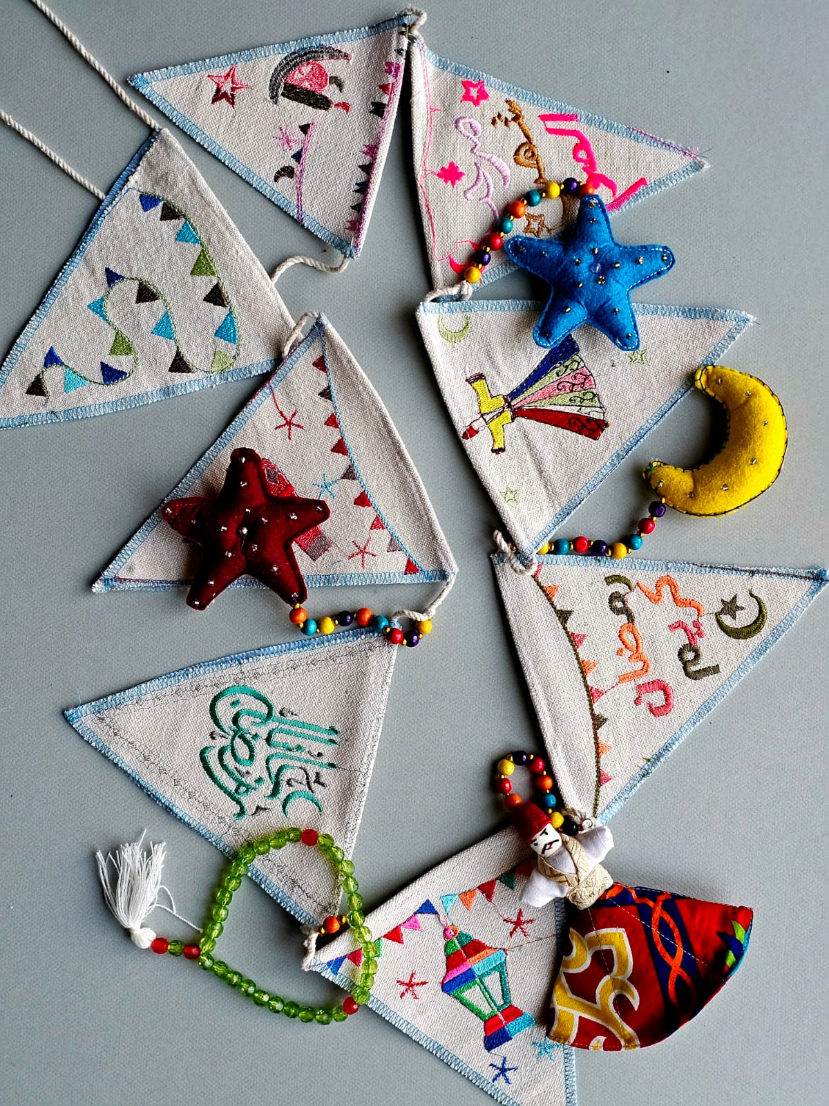 Hanging Deco X Blue Border