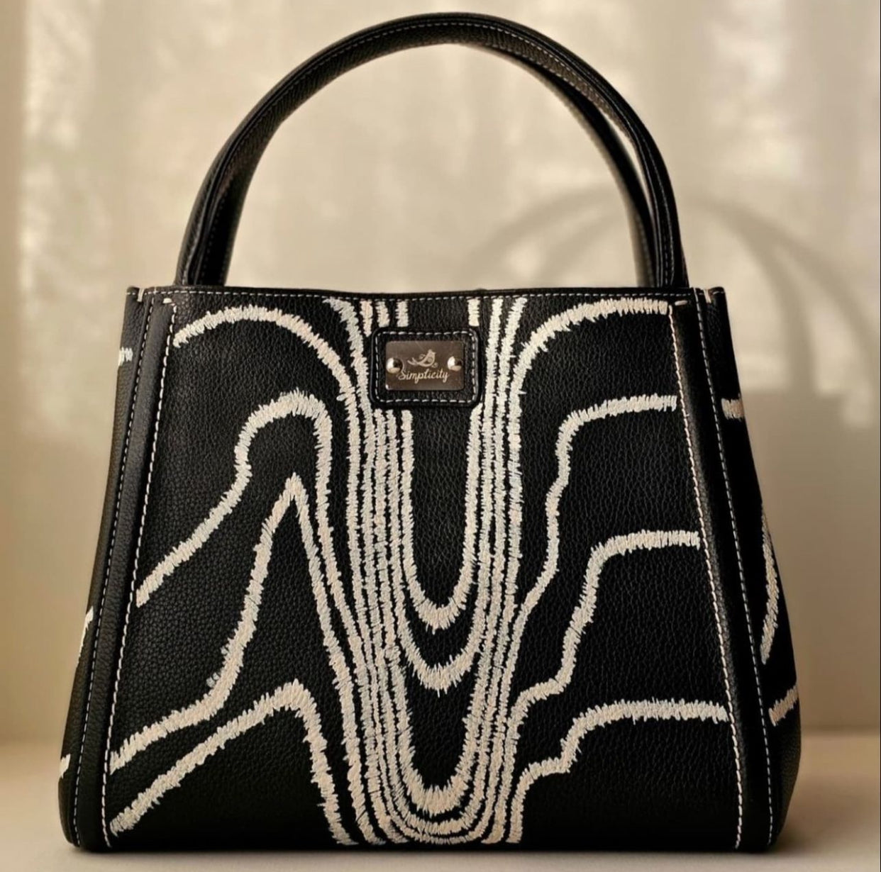 Leather Cross Bag Black #1