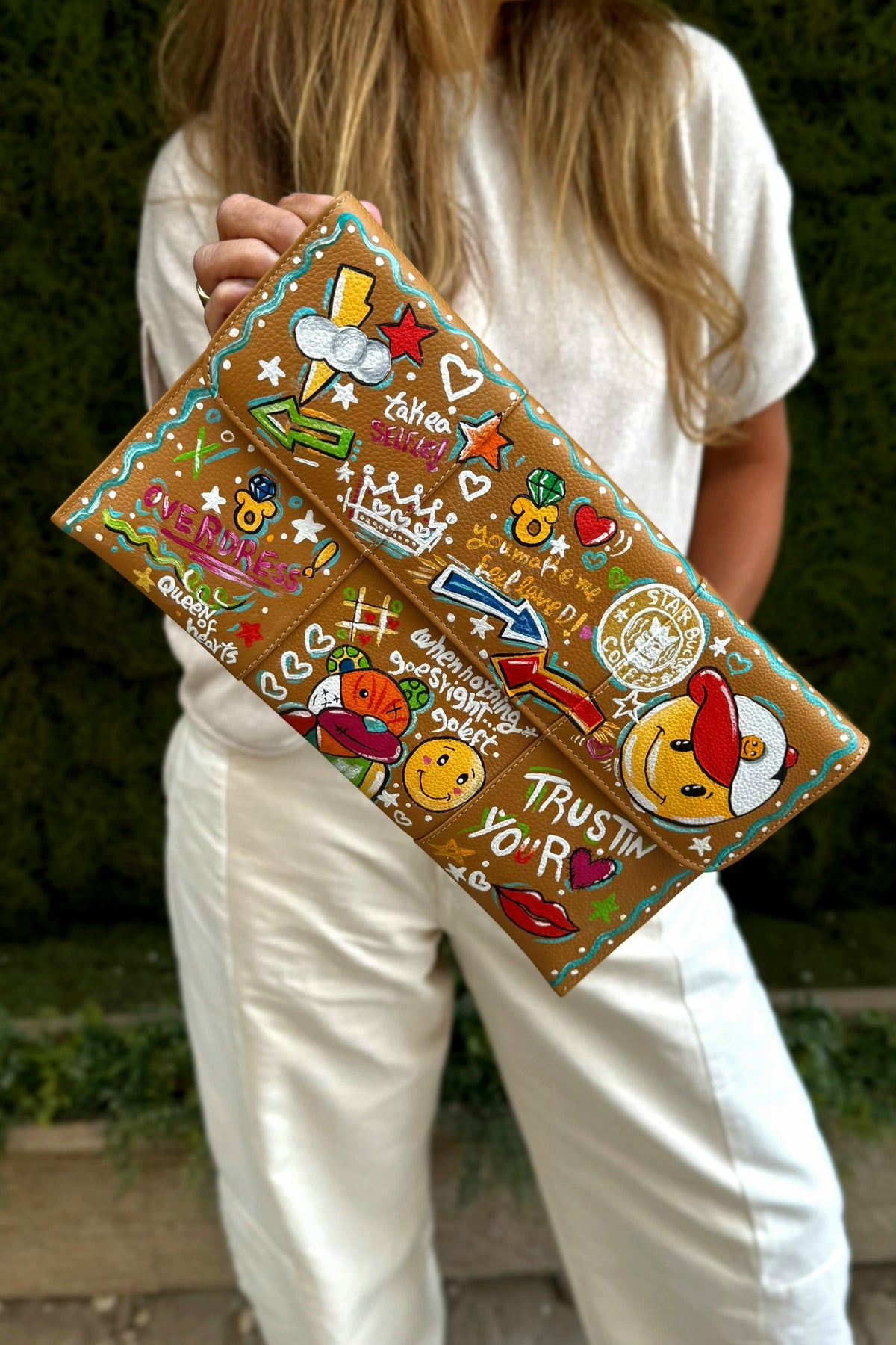 Leather Envelope Havan X Pop Art