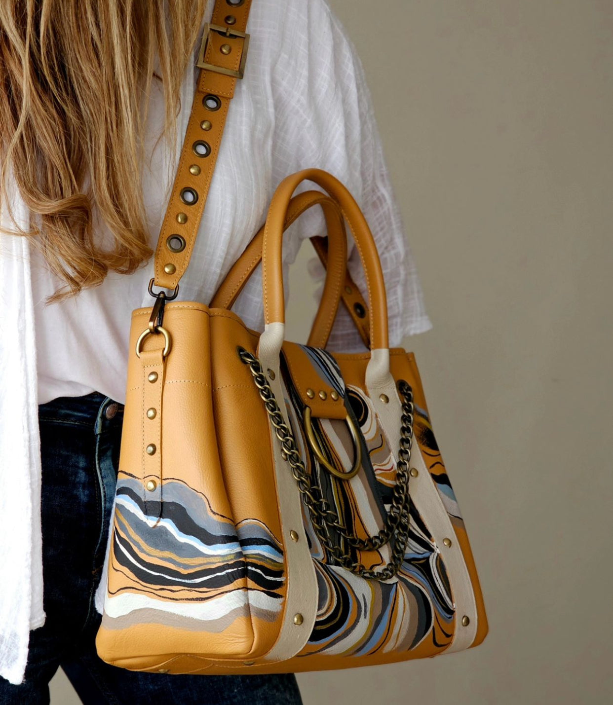 Leather Bag with Ring Havan X Colors