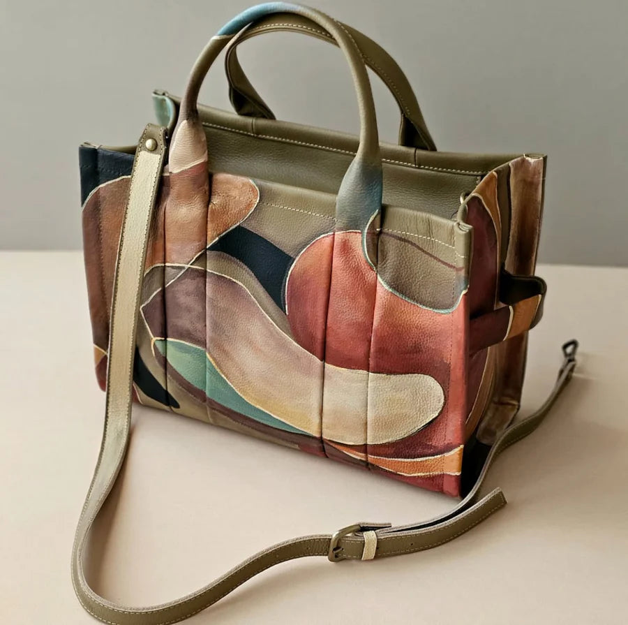 Large Tote Bag Olive X Colors 2
