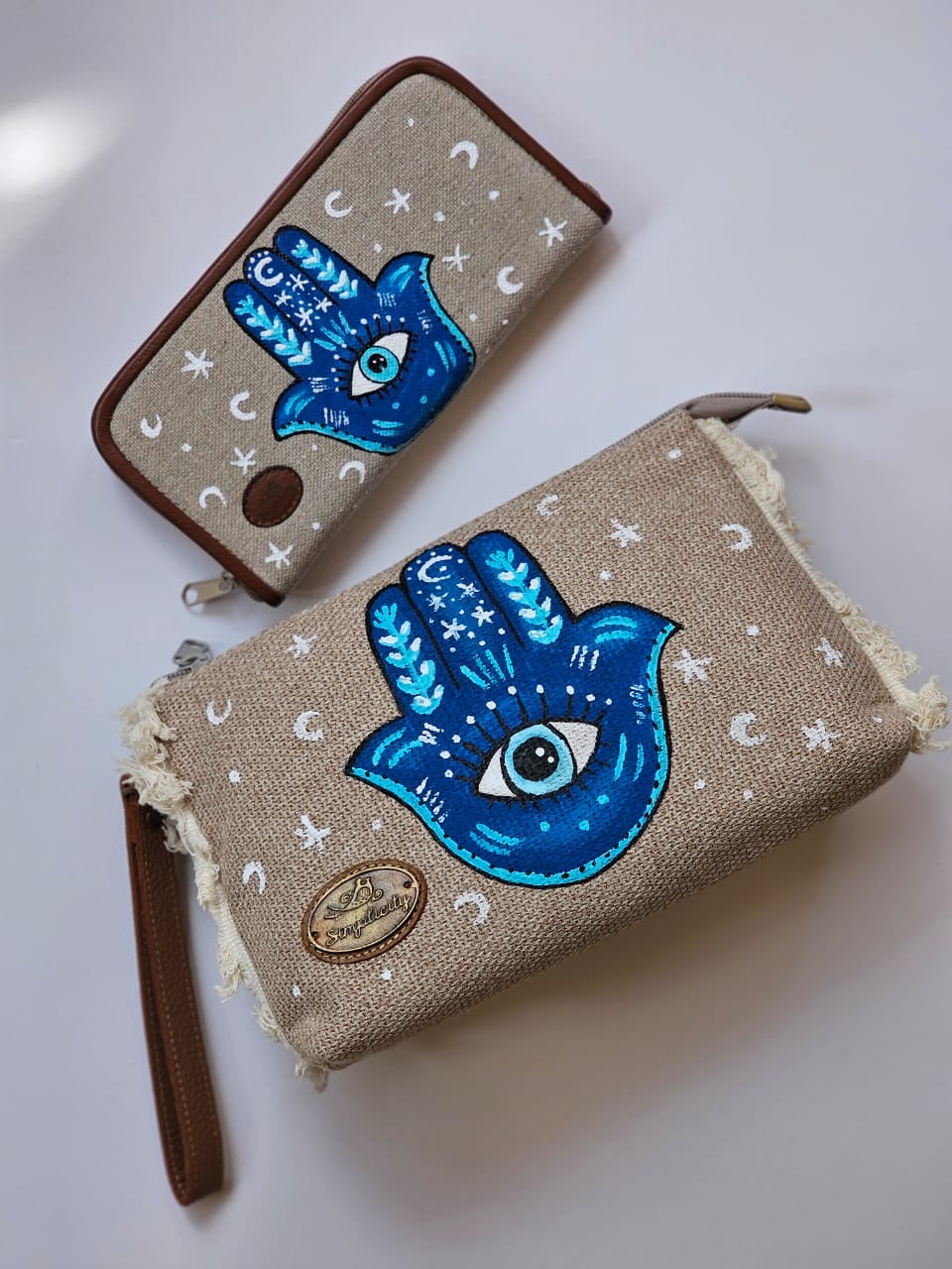 Cross Bag + Wallet Blue Kaf