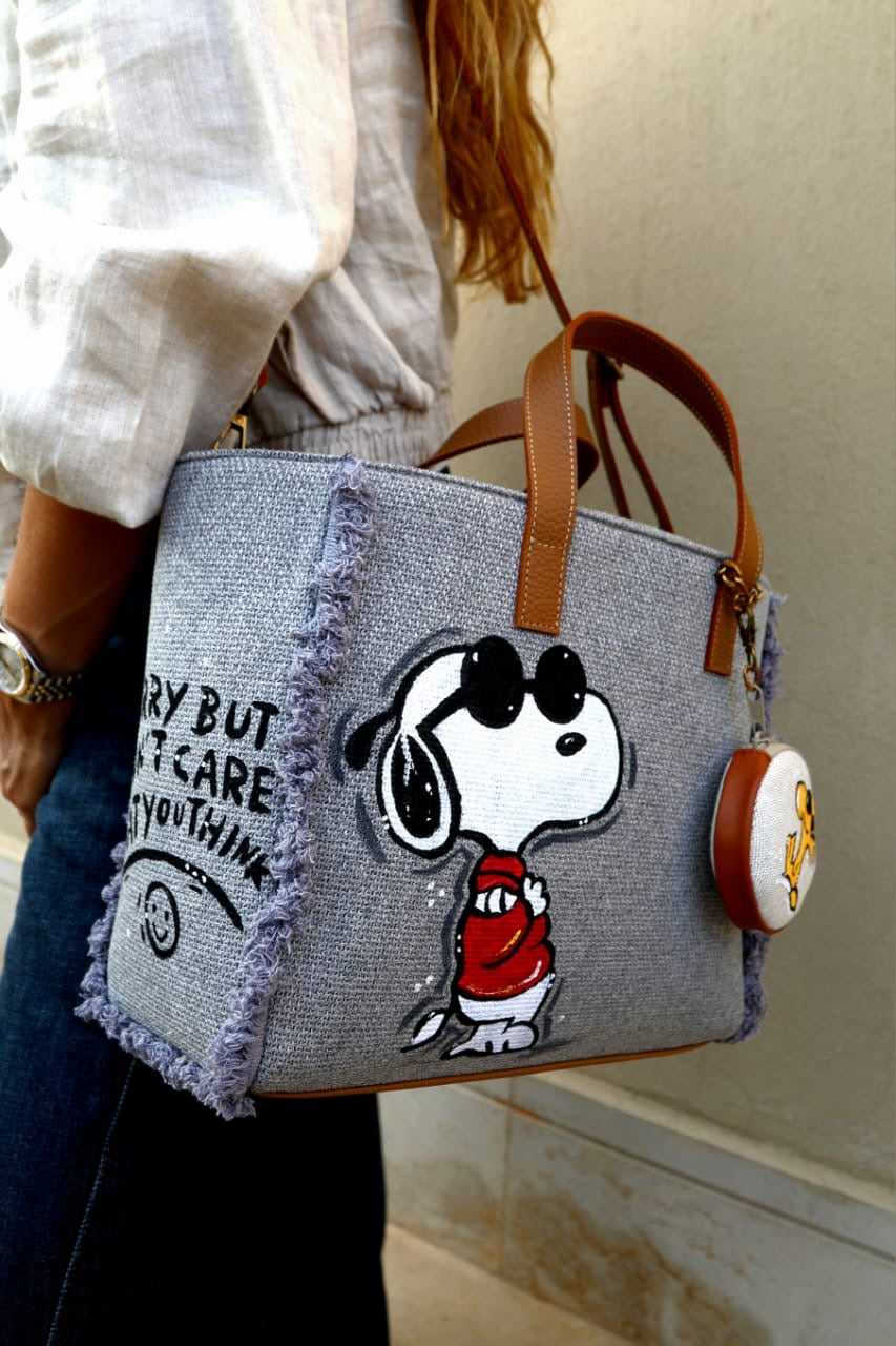 Grey Tote Bag