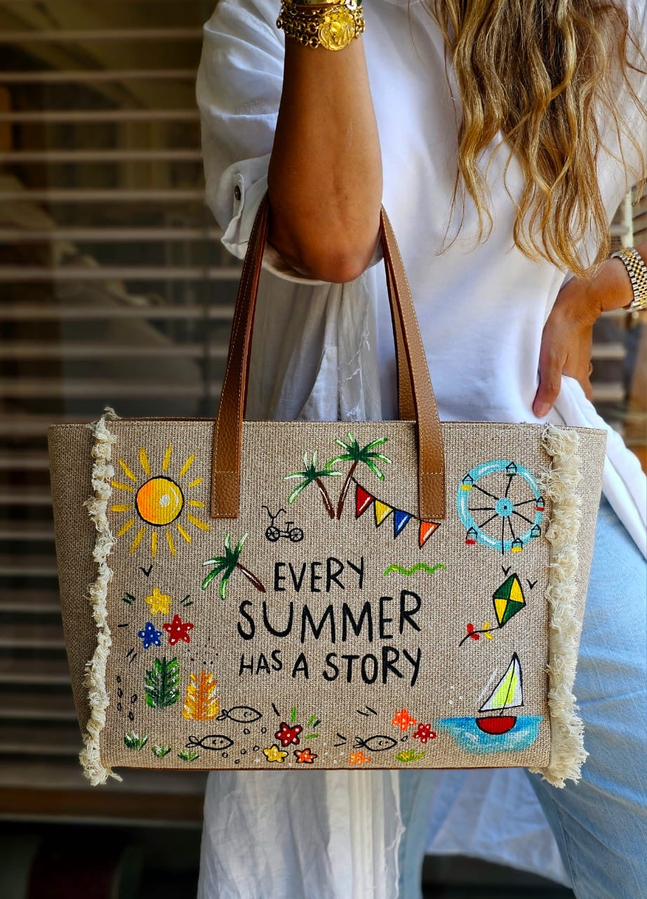 Large Beach Bag X Summer Story