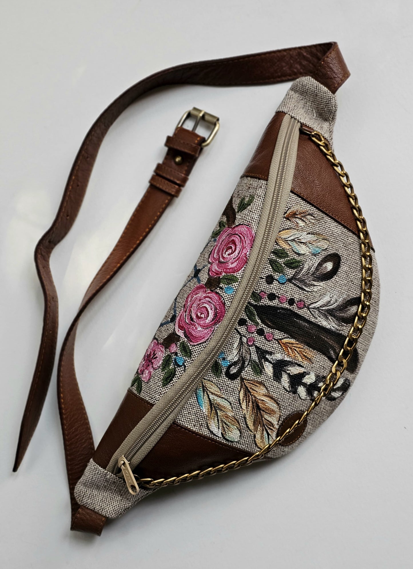 Fabric Fanny Pack Beige X Dream Catcher