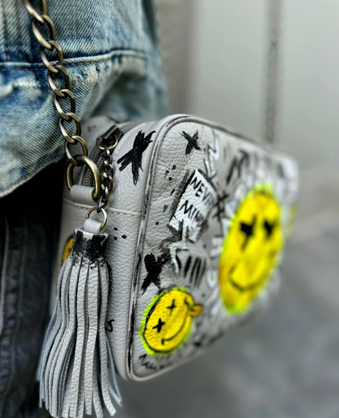 Leather Capitone Beige X Yellow
