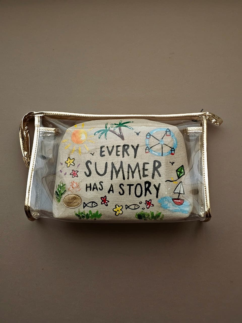 Big Transparent Clutch X Summer