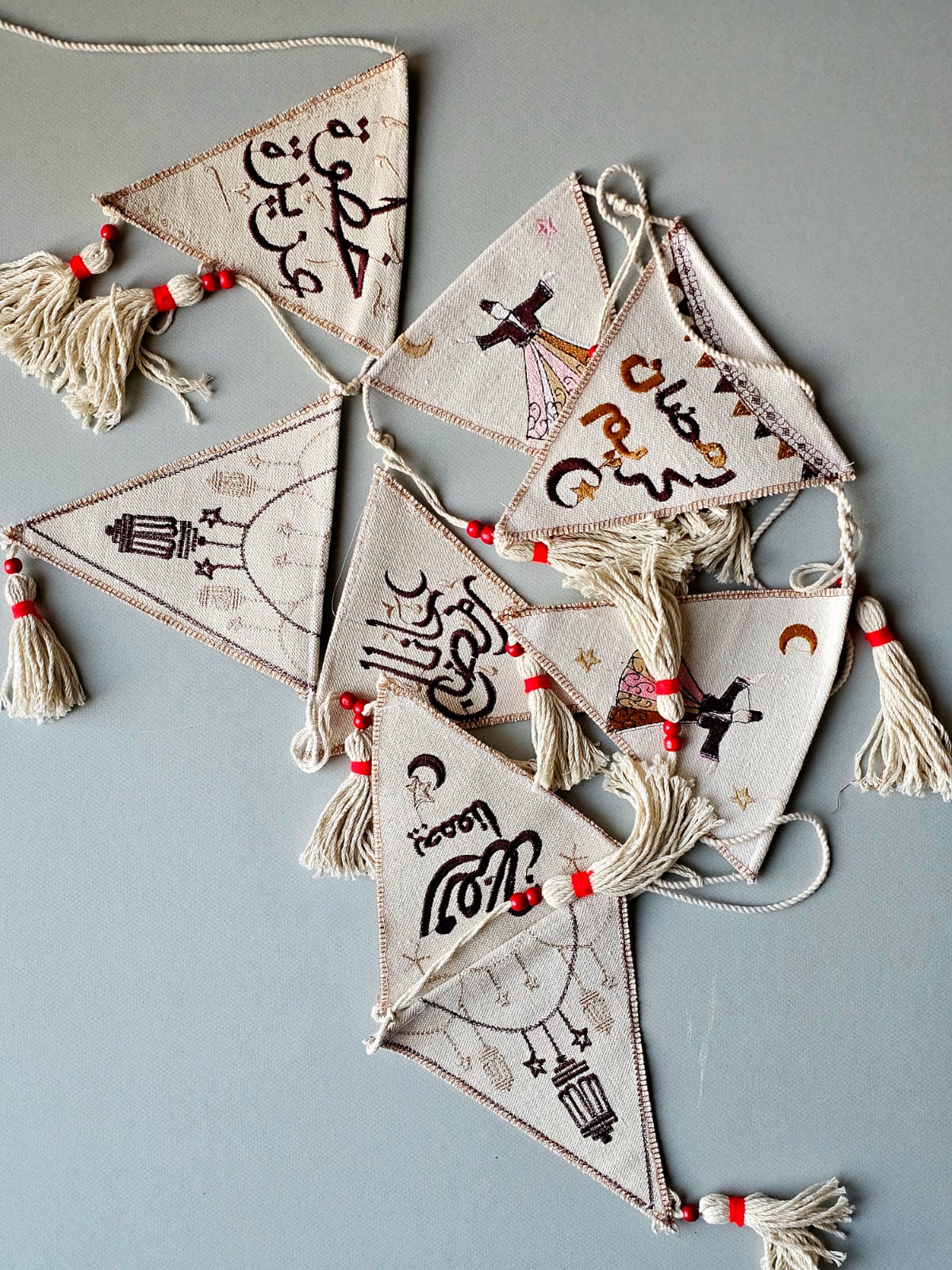 Hanging Deco X Red Beads