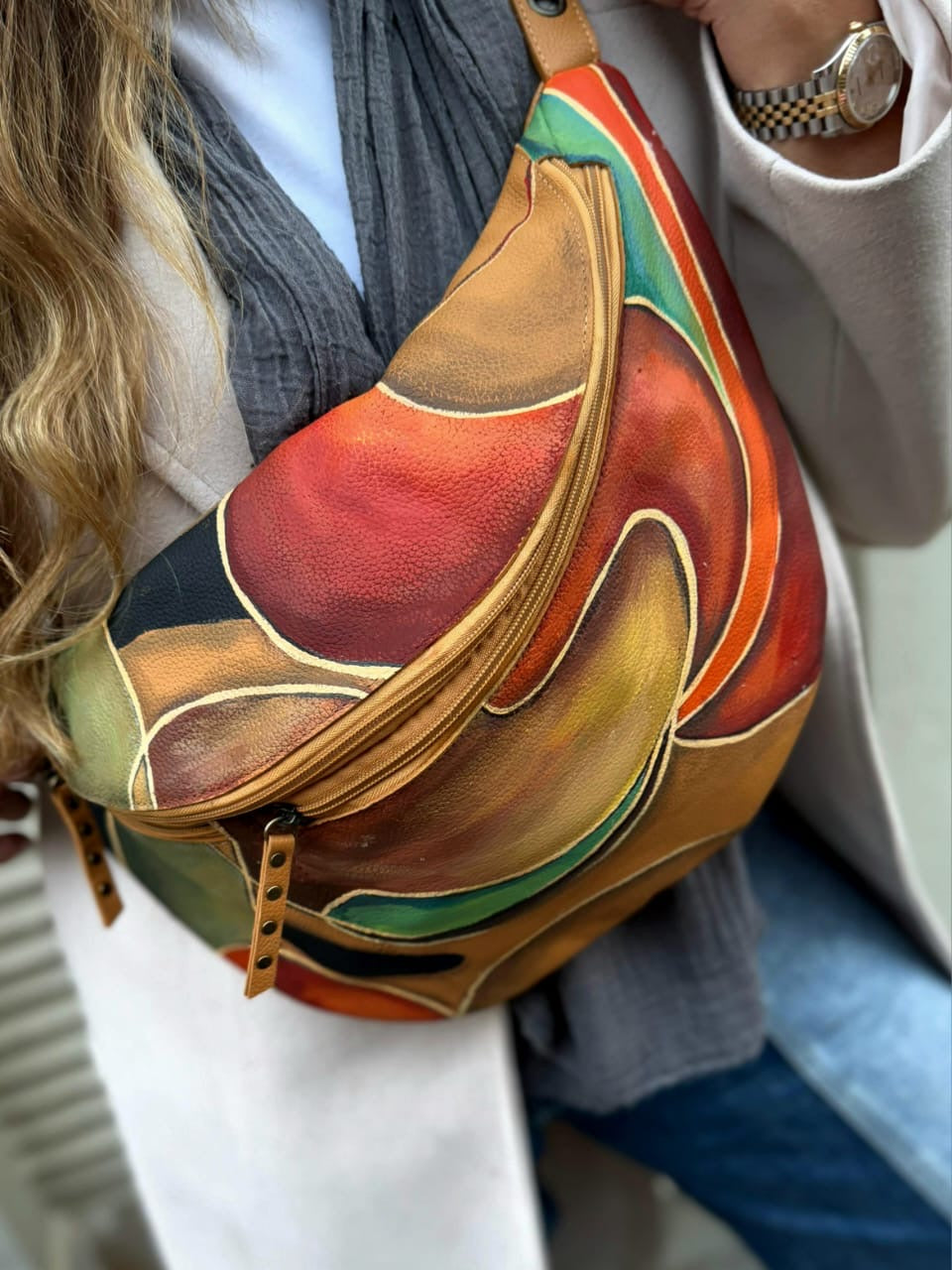 Leather Bumbag Havan Base X Colors