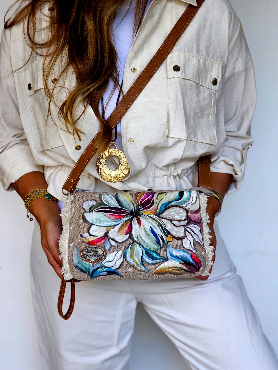 Cross Bag Flowers Design 5