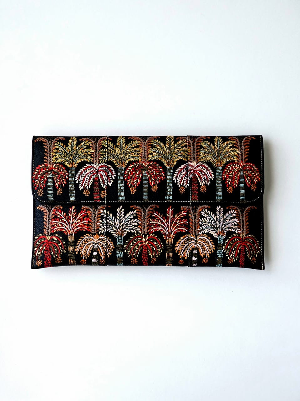 Leather envelope X Colorful Palm trees