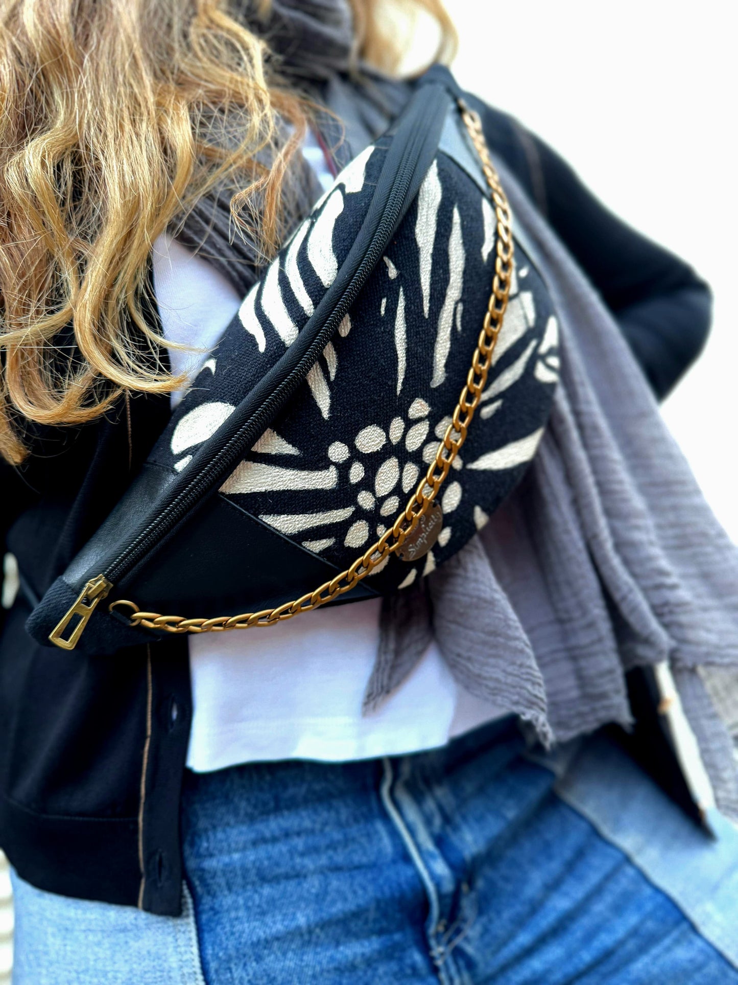 Fabric Fanny Pack Black 5