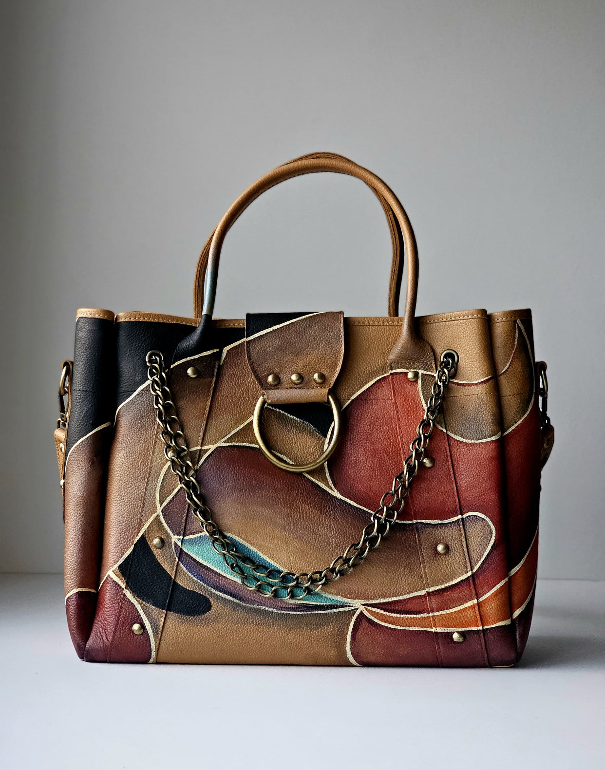 Leather Bags with Ring