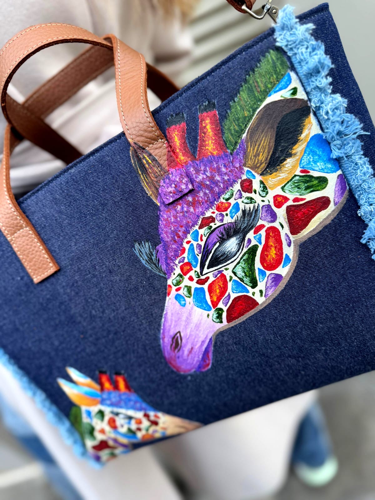 Jeans Tote Bag Jeans X Giraffe
