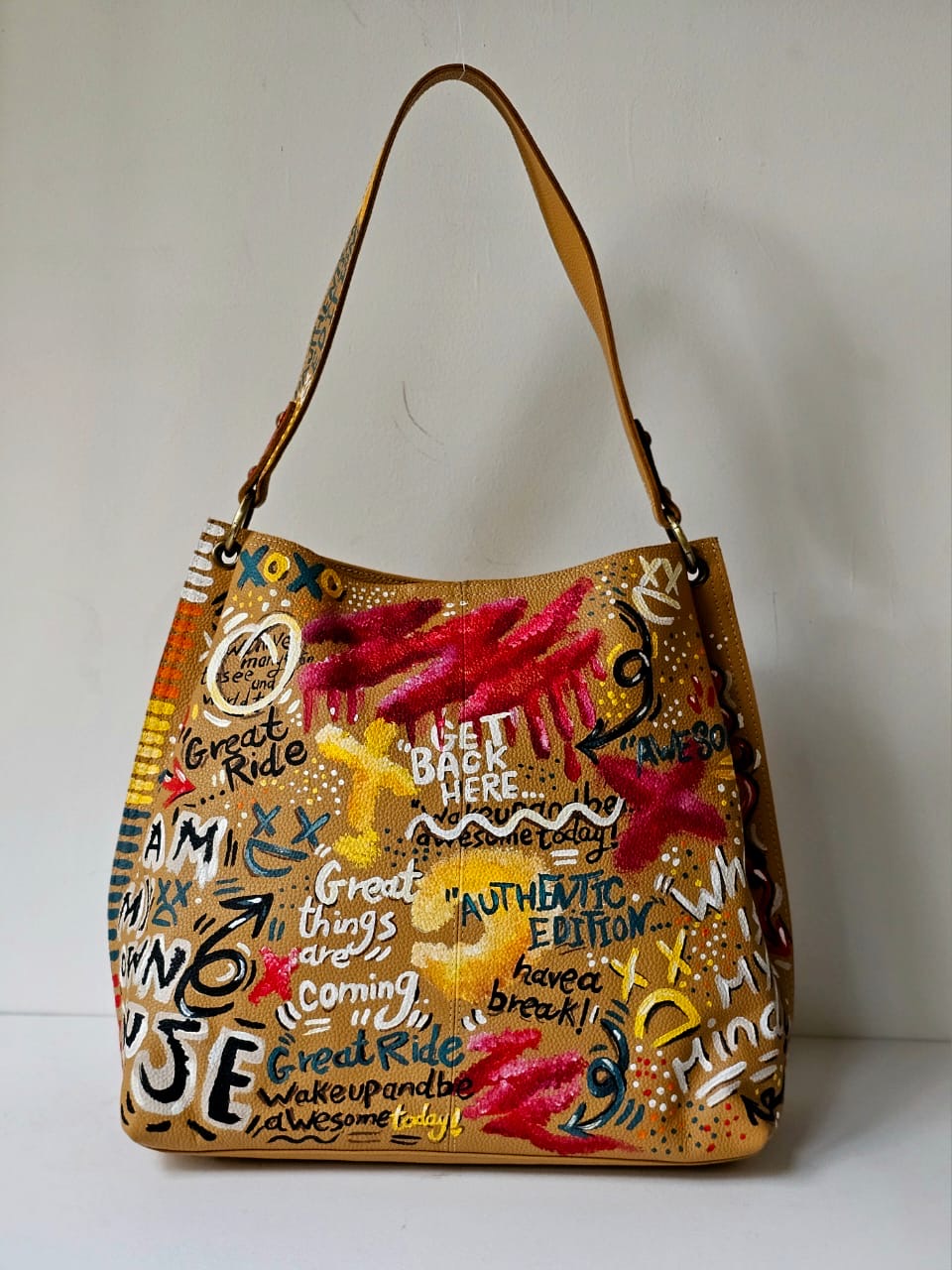 Large Leather Bag Havan X Multi Colors