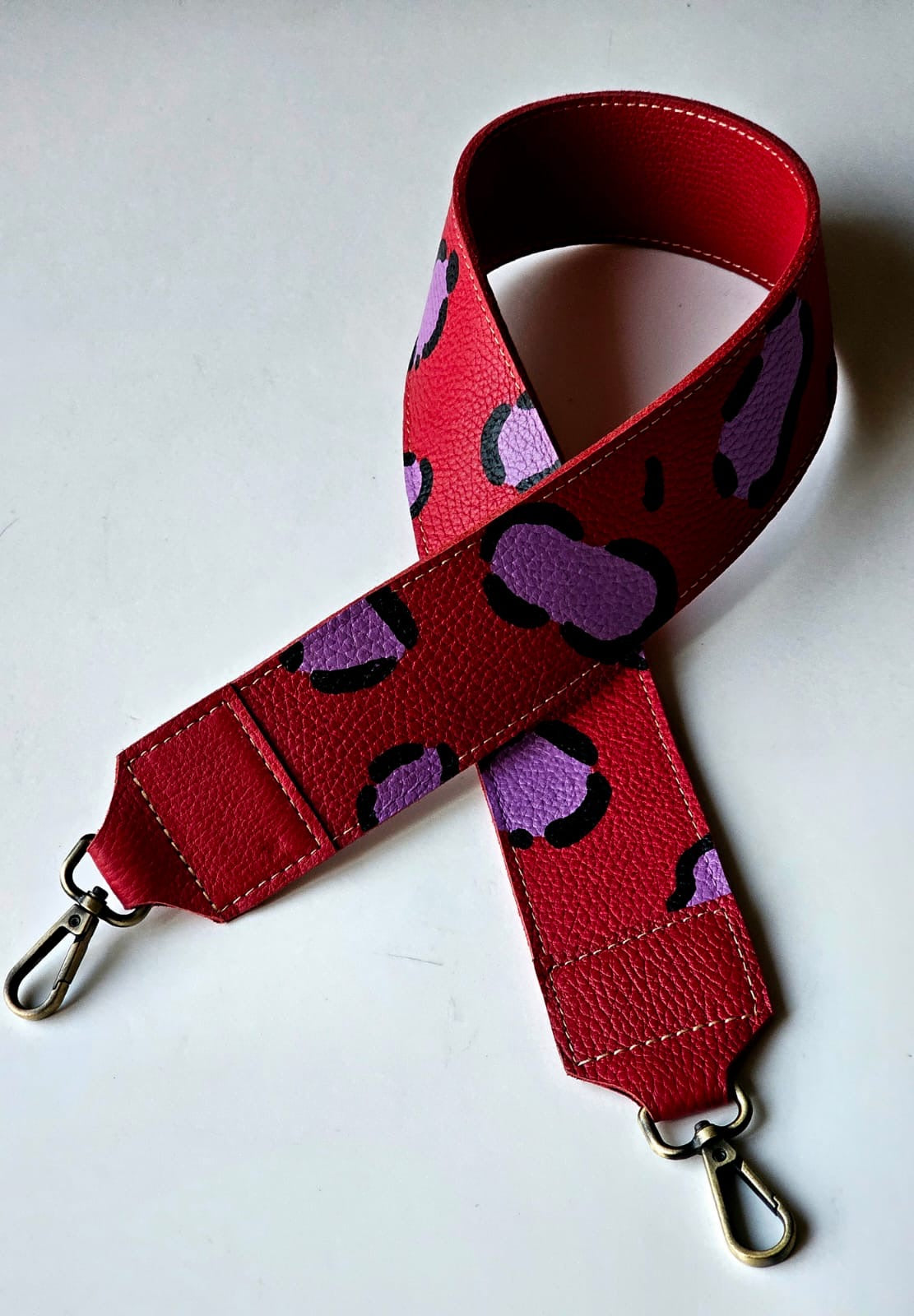 Leather Strap X Wild Berry