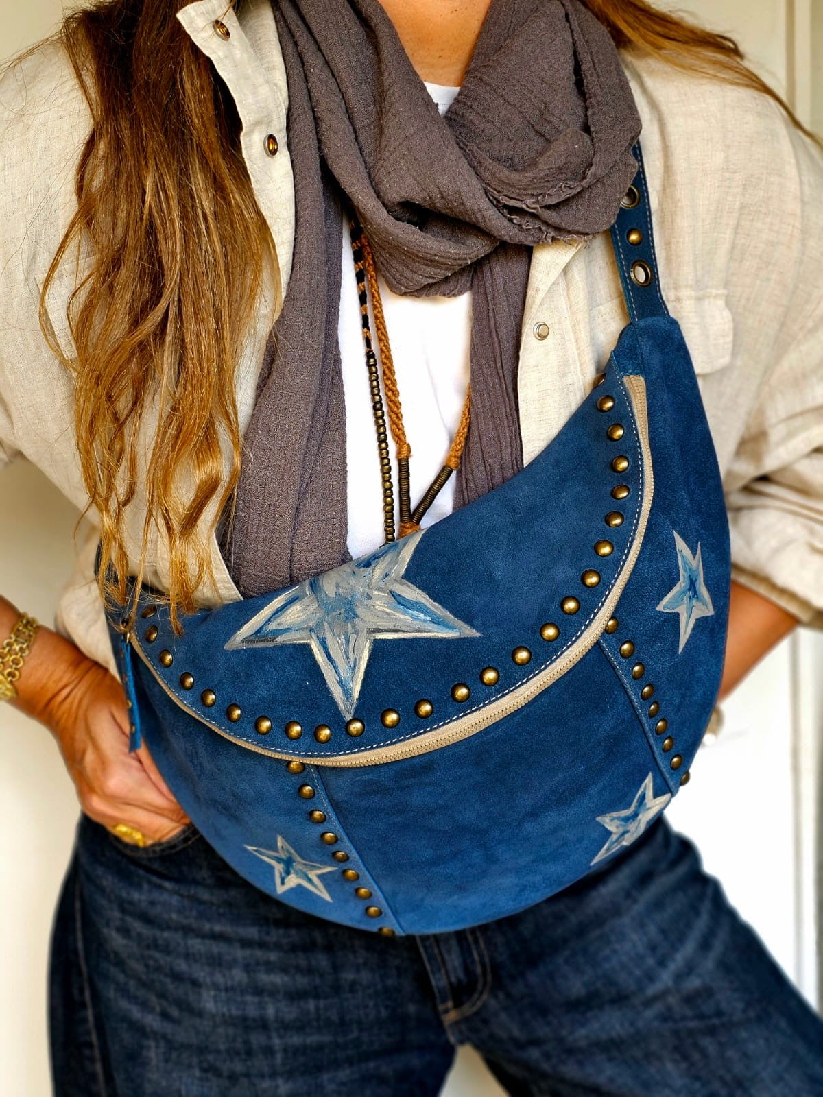 Chamois Bumbag X Blue Stars