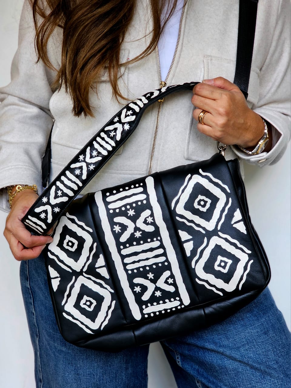 Bold Leather X White Patterns