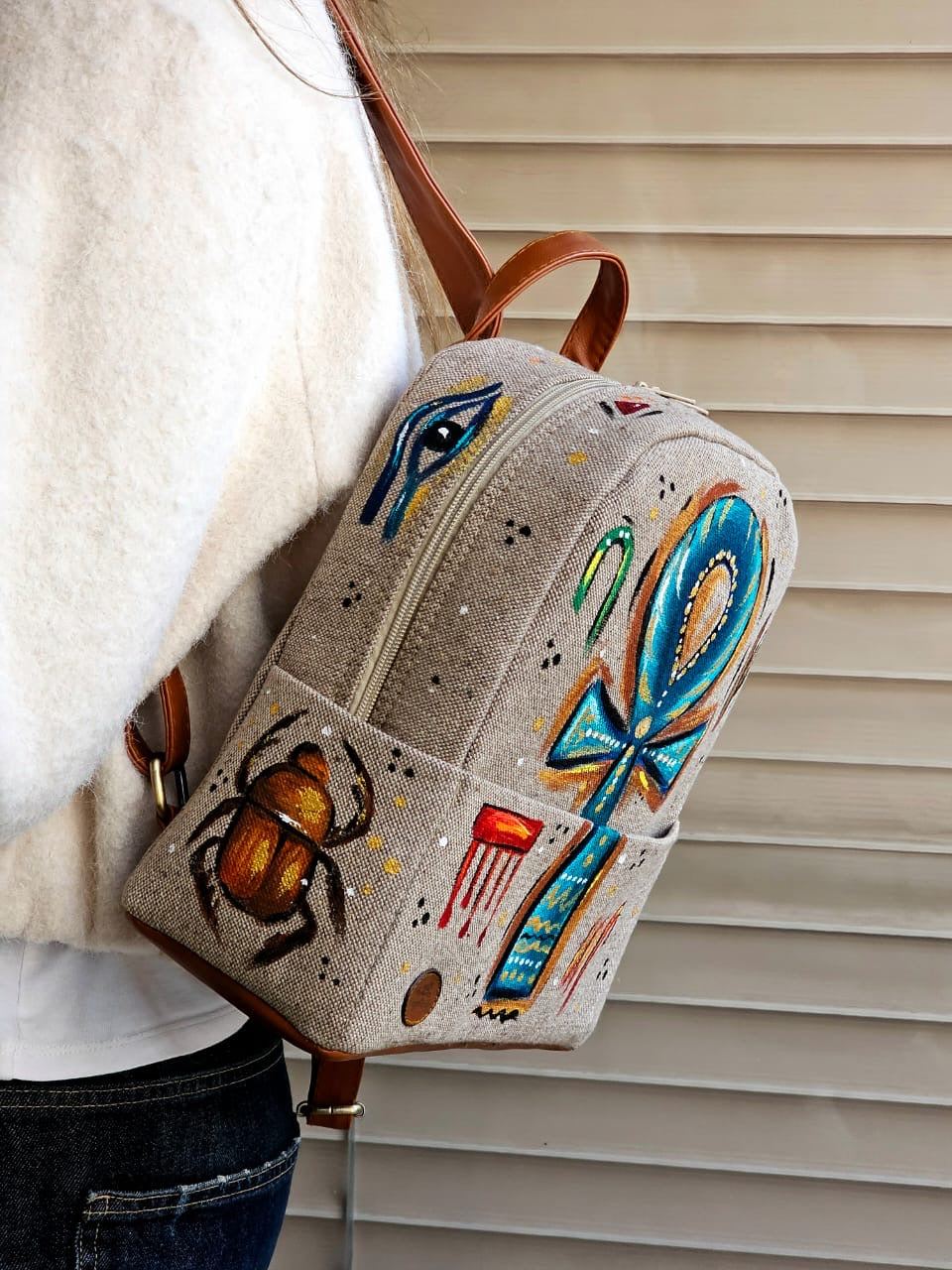 Medium Backpack X Blue Key of Life