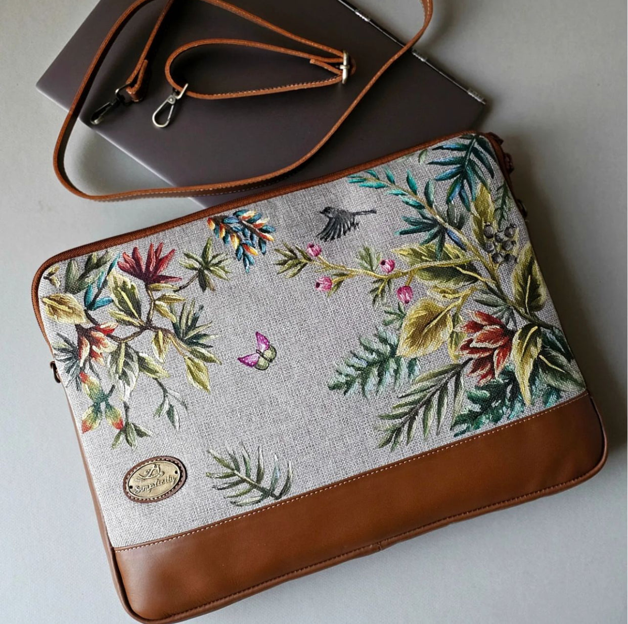 Laptop Sleeve Elegant Flowers