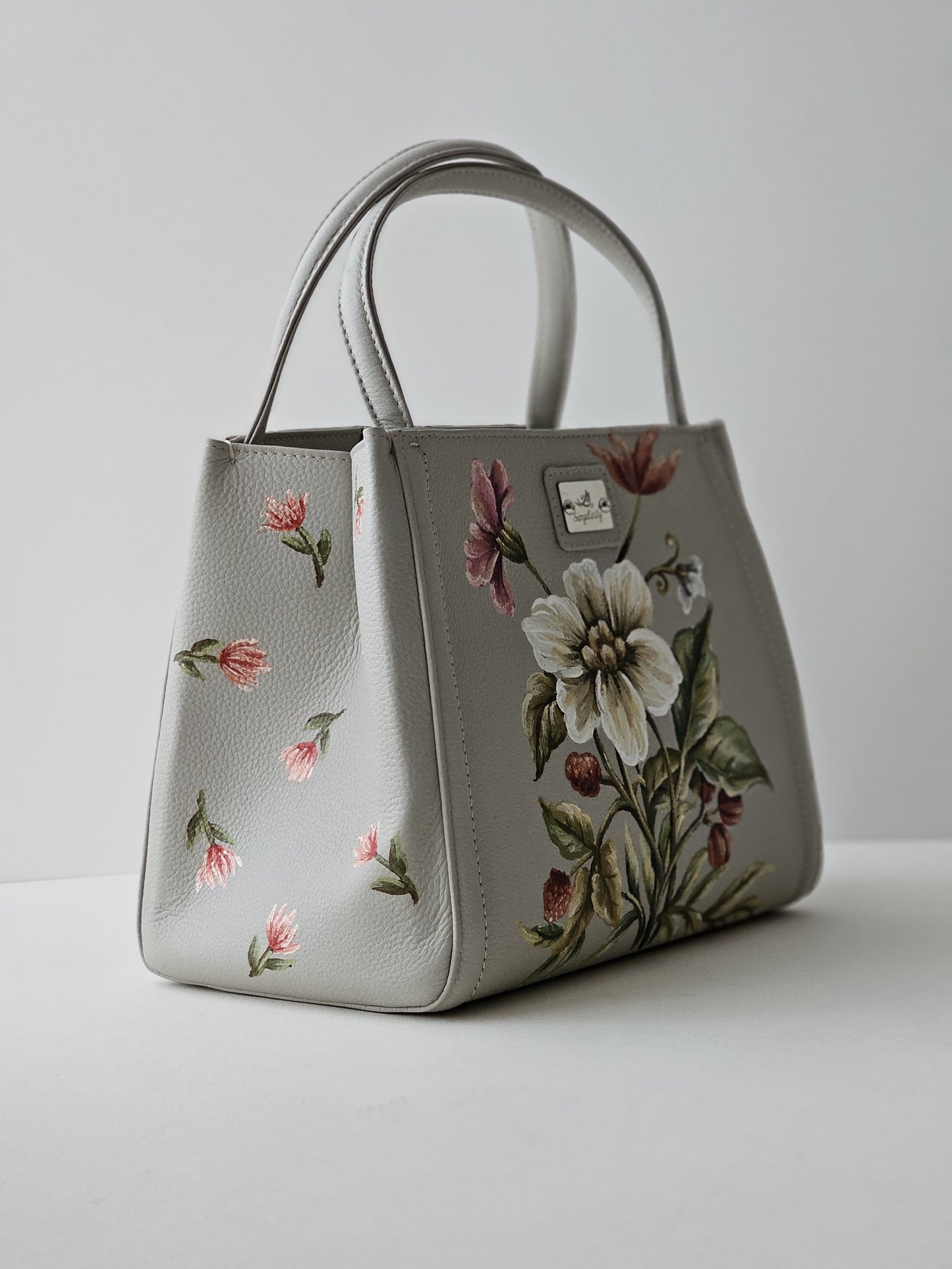 Leather Cross Bag Beige #2