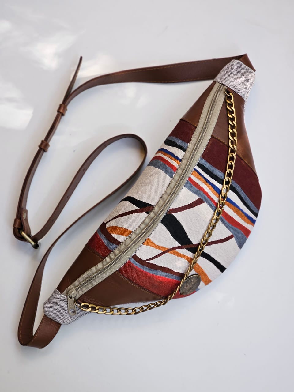 Fabric Fanny Pack Offwhite X Colors