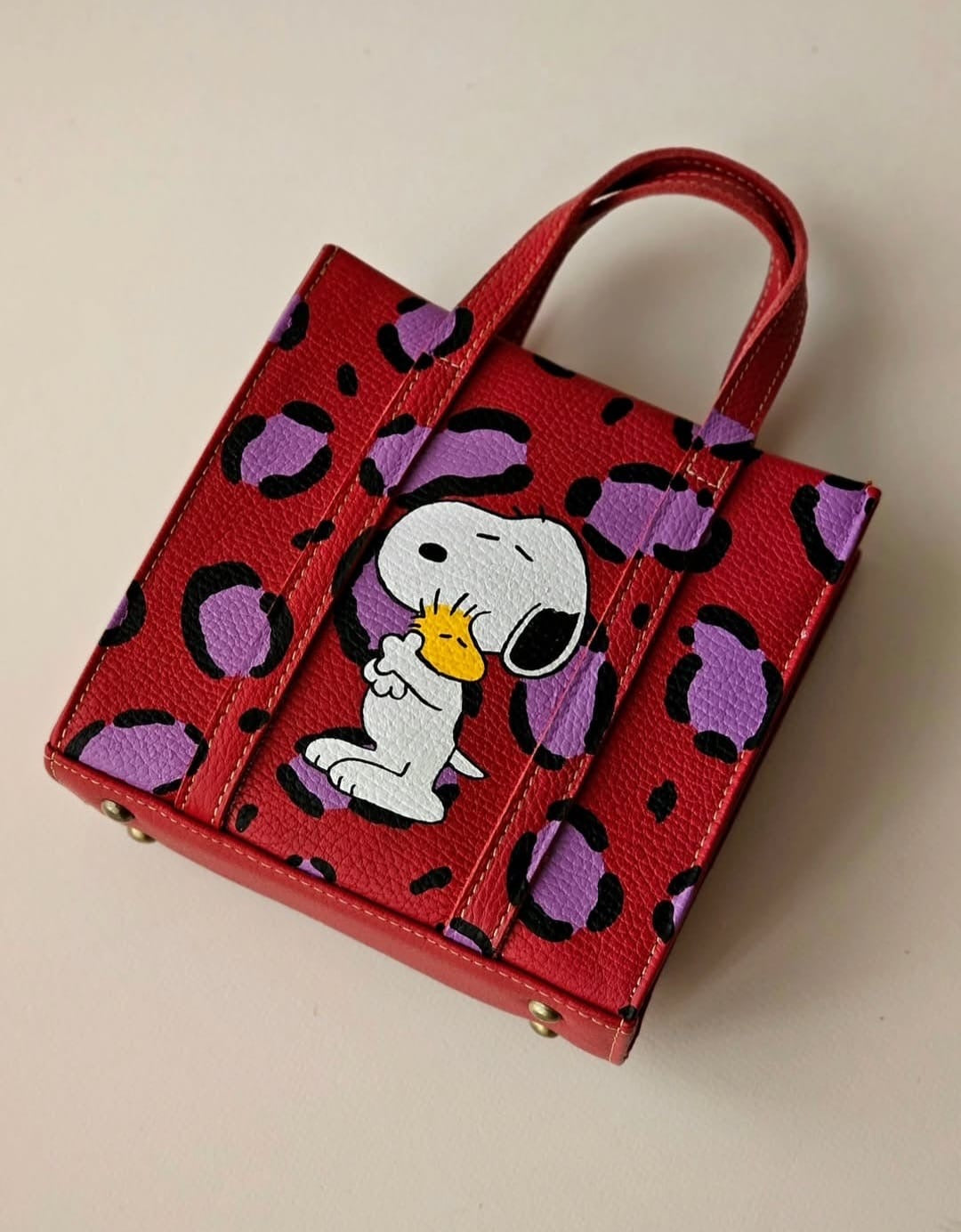 Mini Tote Bag Red X Snoopy