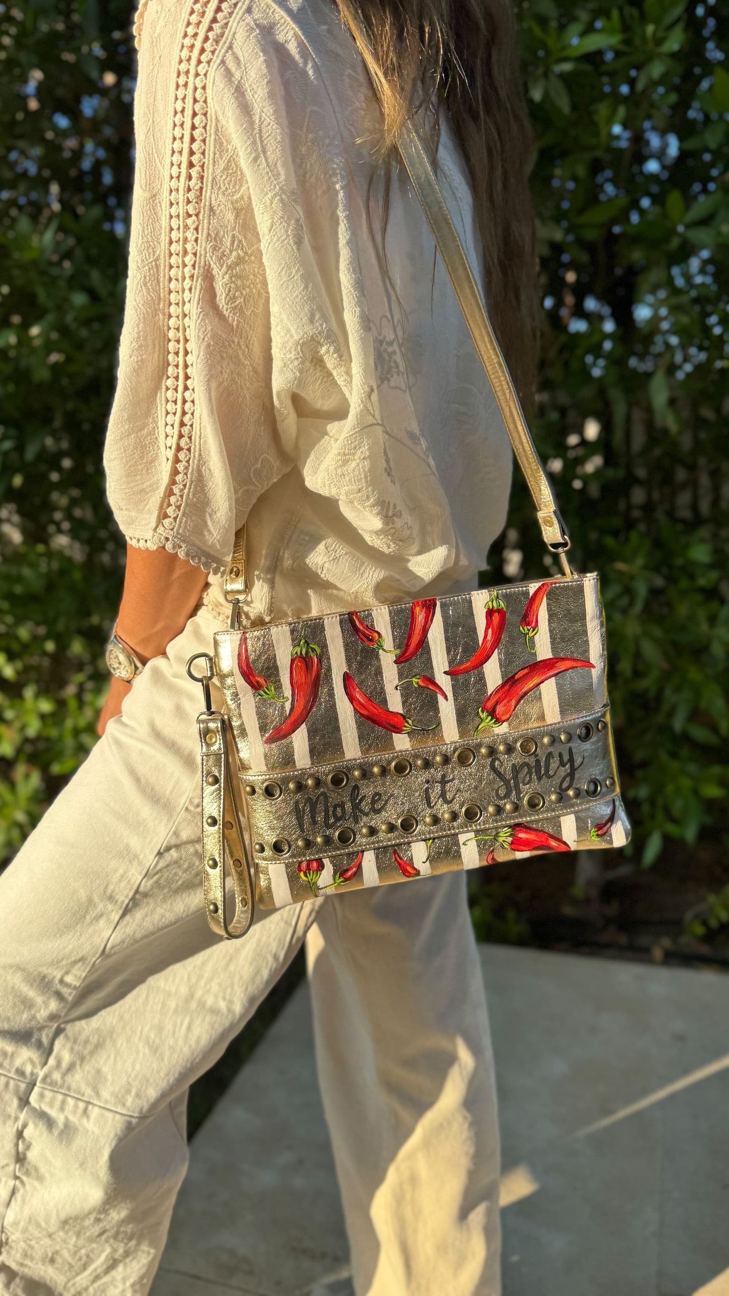 Golden Studs Clutch X Chilies