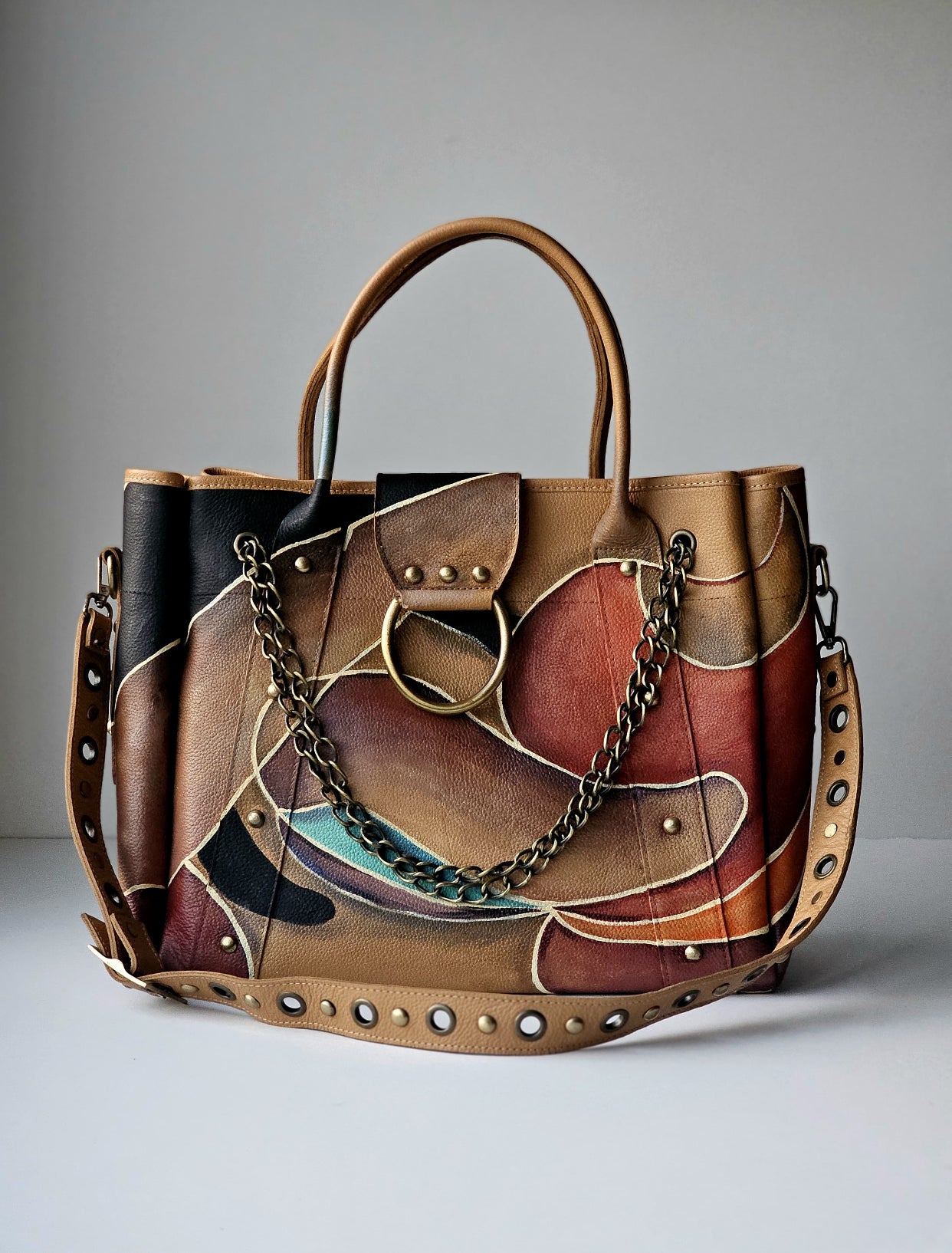 Leather Bags with Ring