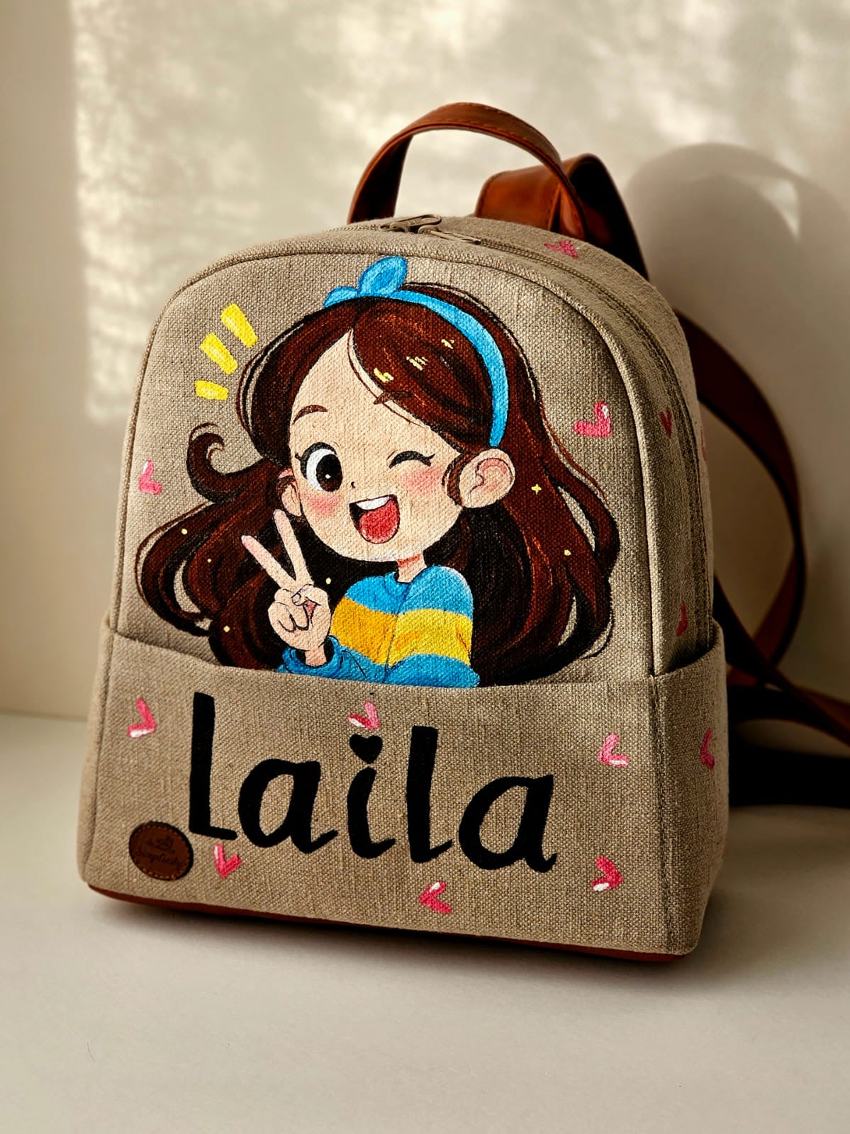 Medium Backpack X Girl in Blue