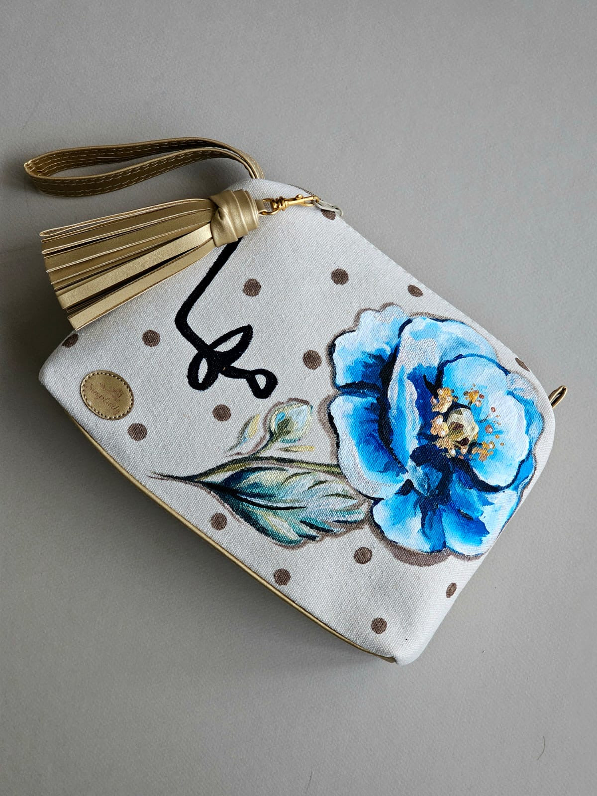 Customized Clutch X Blue Flower