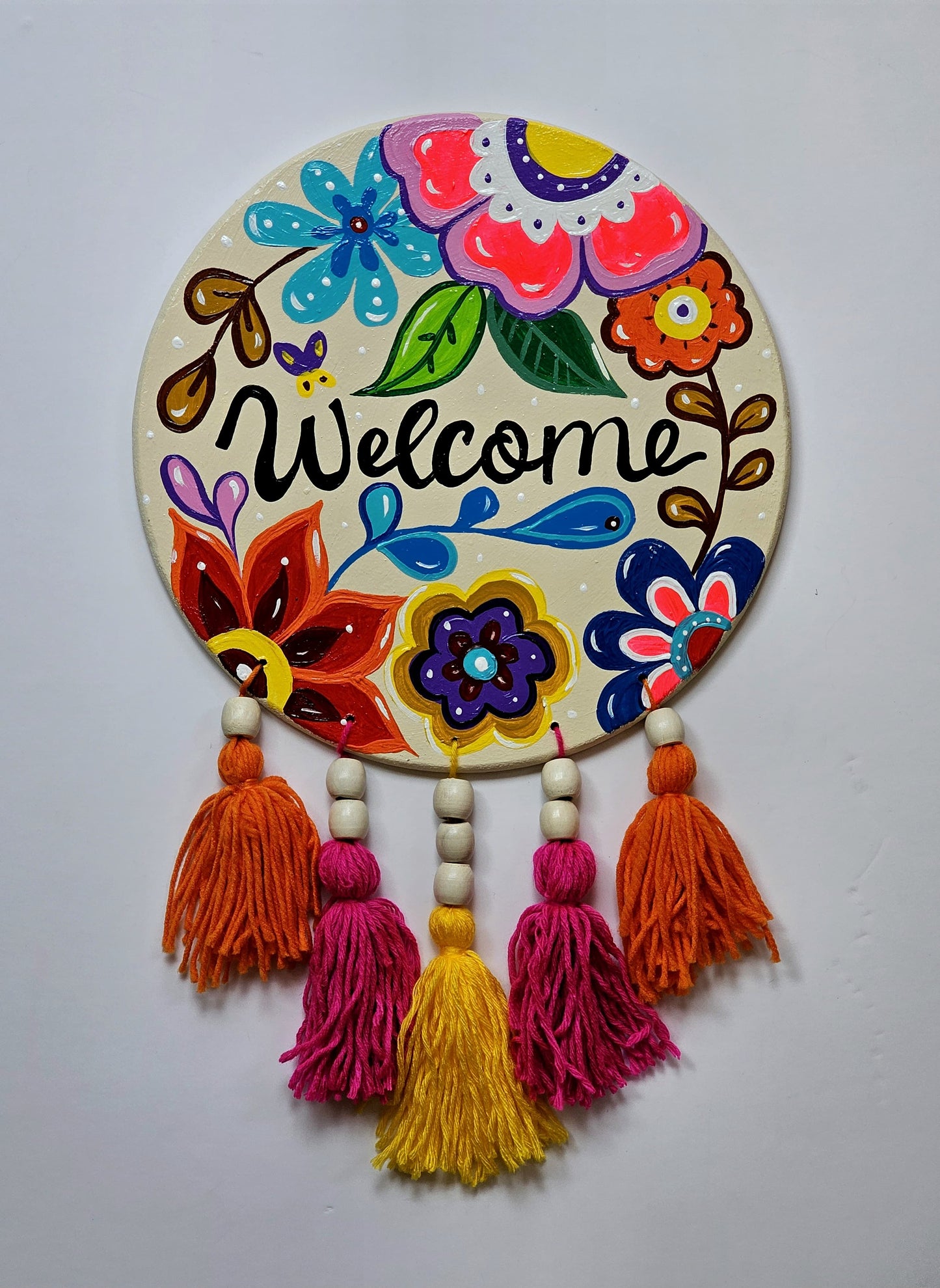 Round Wall Deco X Flowers