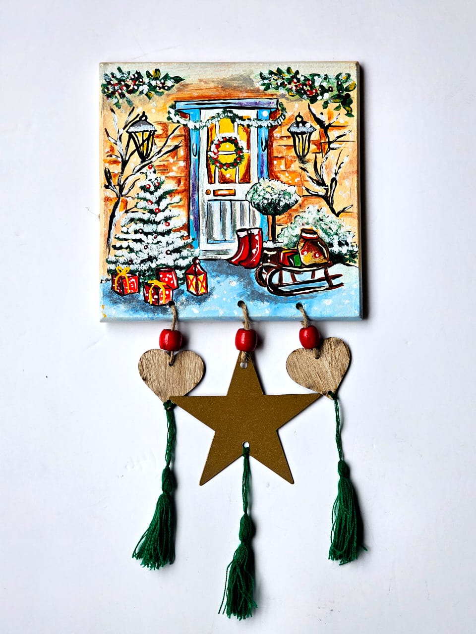 Holiday Doorstep Wall Deco