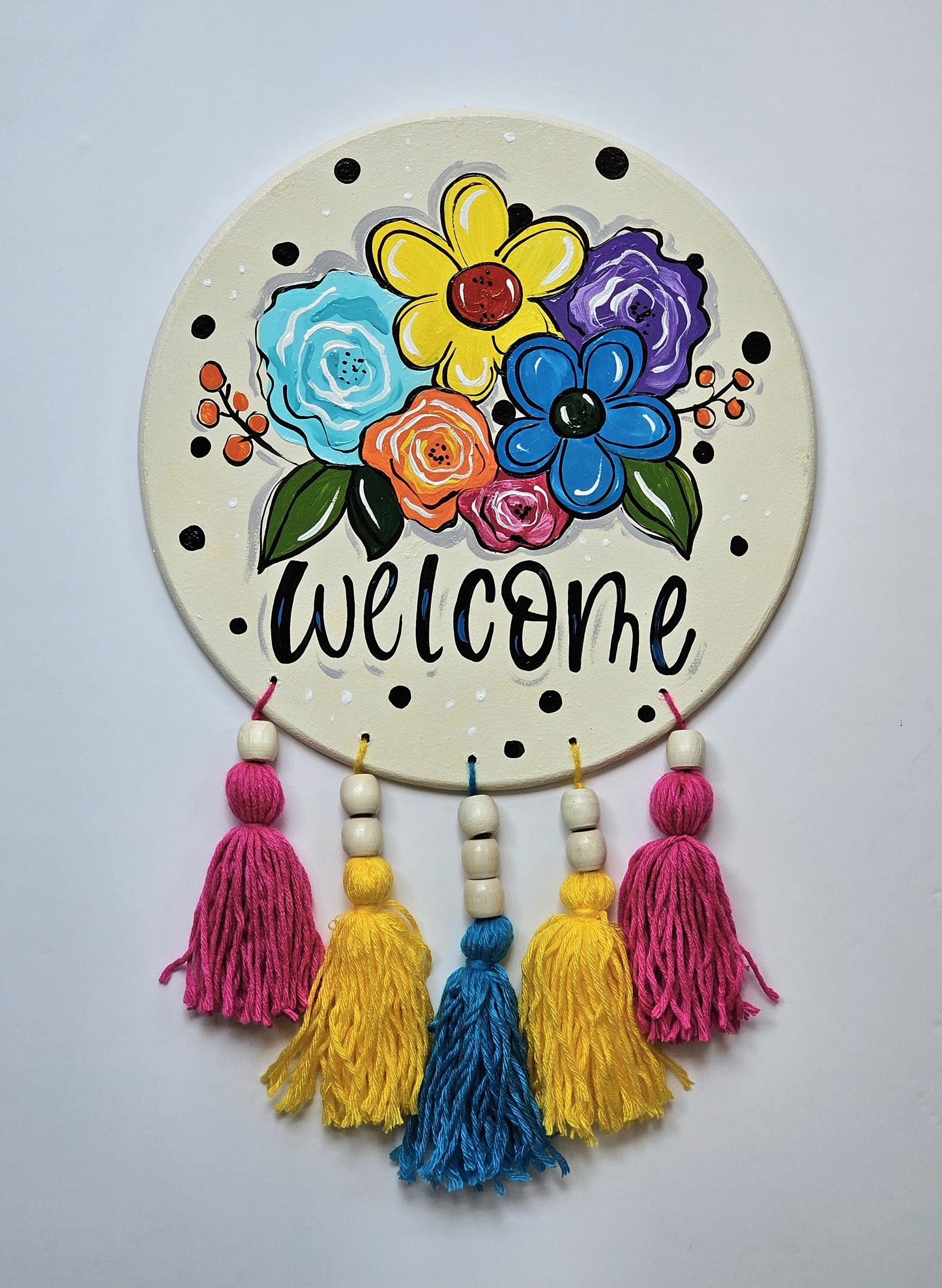 Round Wall Deco X Welcome