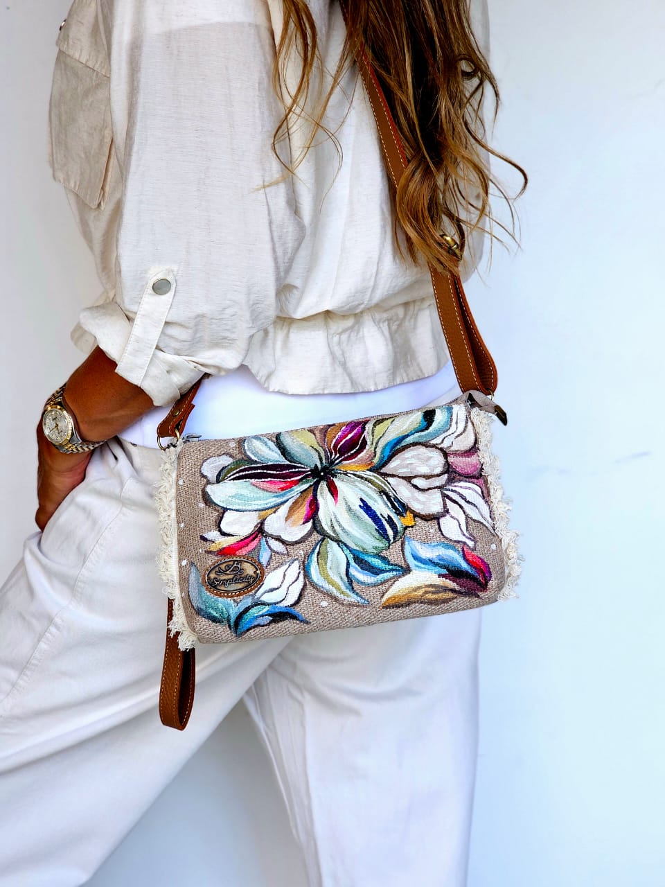 Cross Bag Flowers Design 5