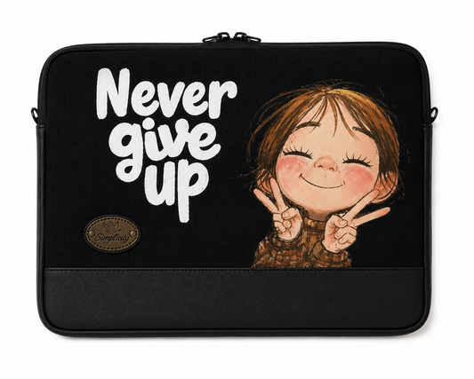 Small Laptop/Tablet Sleeve Never Give Up