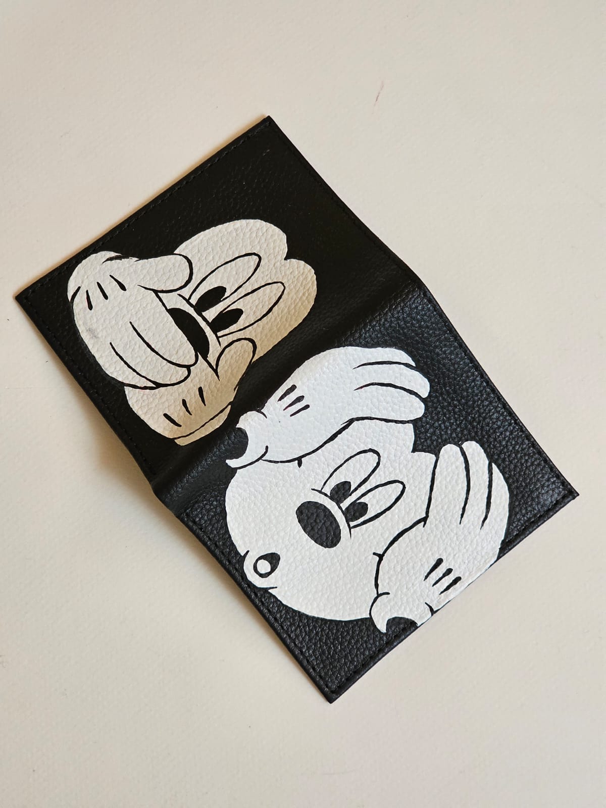 Leather Wallet X Mickey Mouse