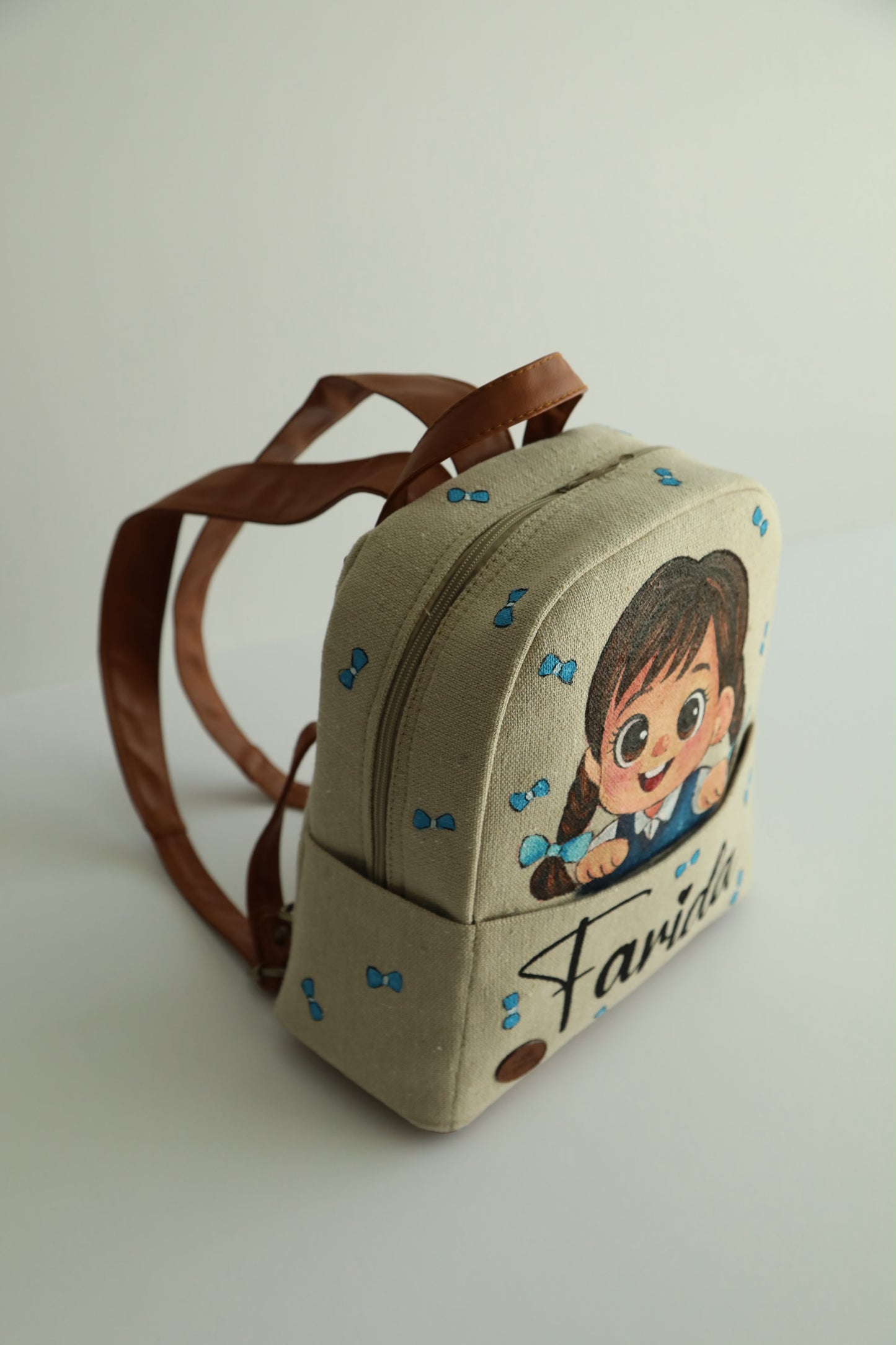 Medium Backpack X Blue Ribbons