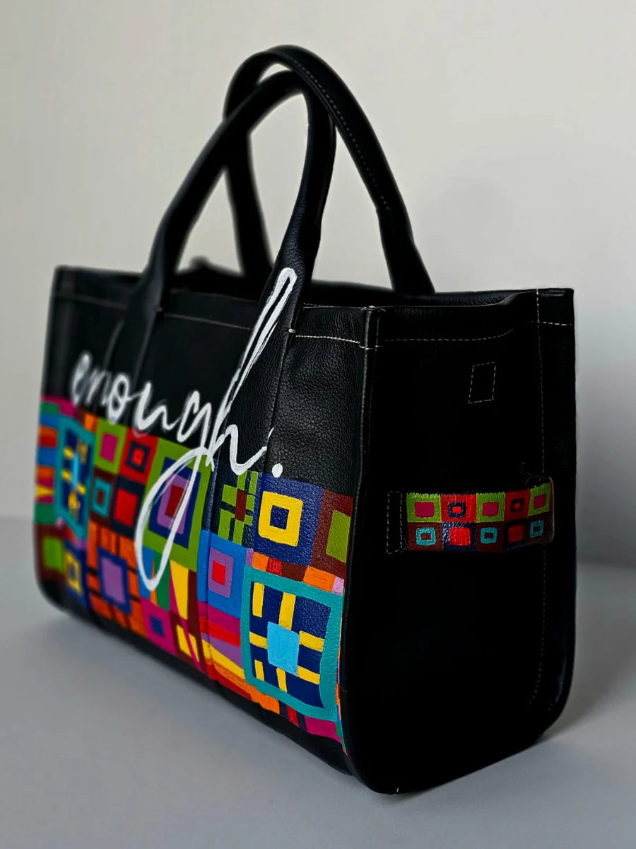 Large Tote Bag Black X Enough
