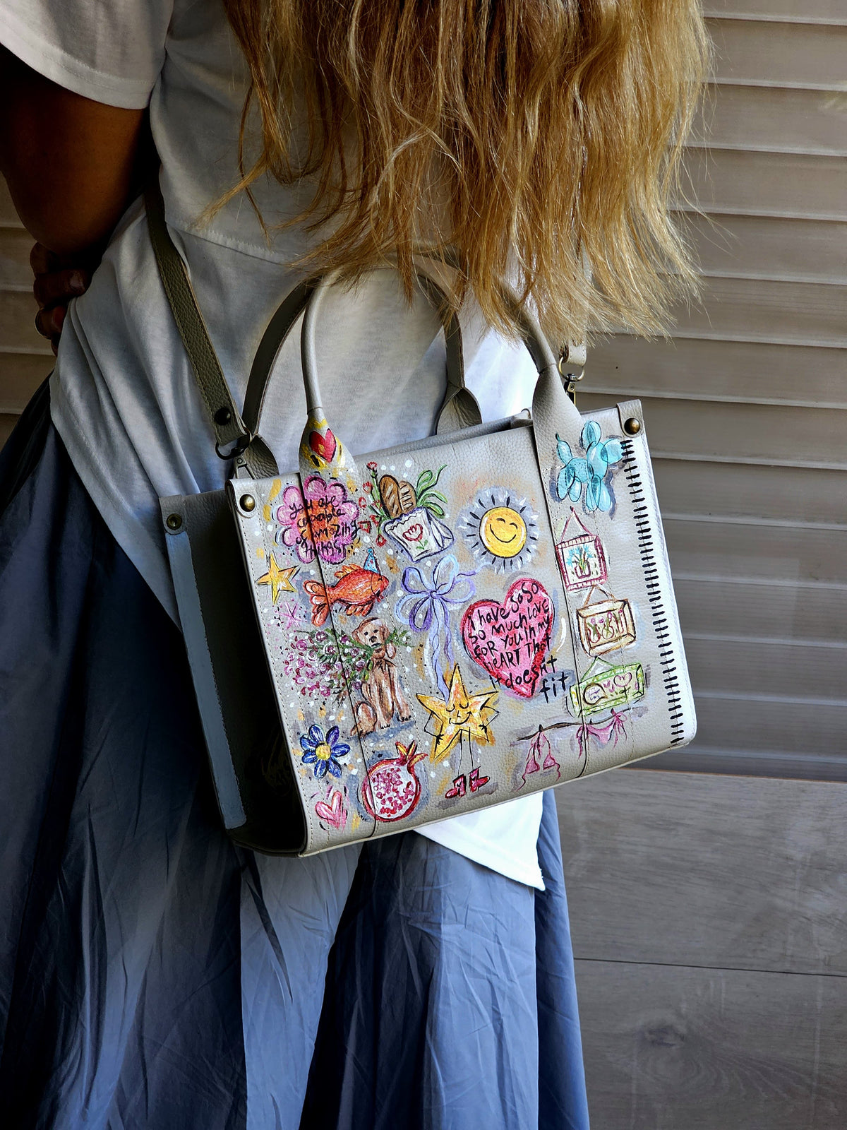 Medium Tote Bag X Happy Sketch