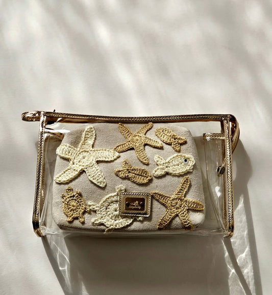 Big Transparent Clutch X Crochet