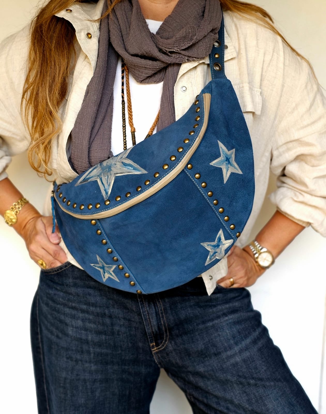 Chamois Bumbag X Blue Stars