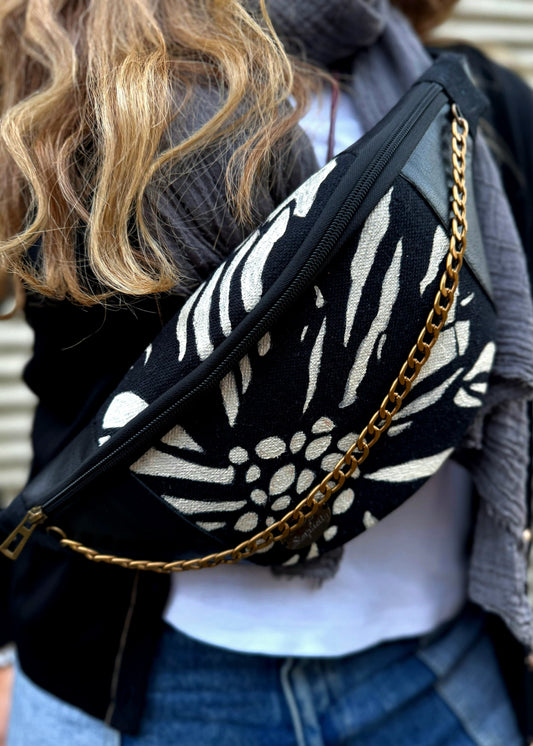 Fabric Fanny Pack Black 5