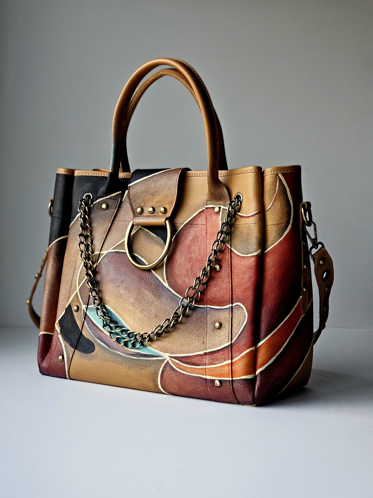 Leather Bag with Ring Havan X Colors